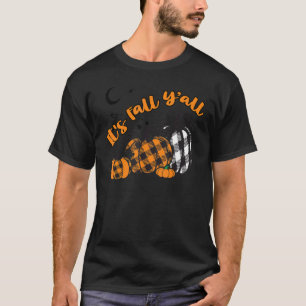 Fall Buffalo Plaid Colors It's Fall Y'all Cute Tha T-Shirt
