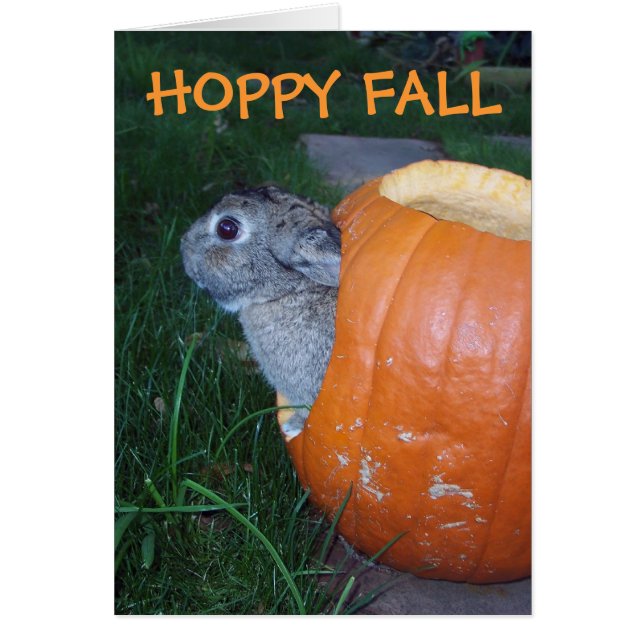 FALL BUNNY CARD (Front)