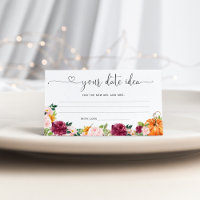 Fall burgundy Date night ideas. Date jar