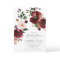 Fall Burgundy Floral Bridal Shower Invitation