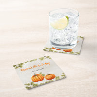 Fall Burnt Orange Pumpkin Patch Birthday