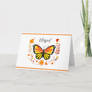 Fall butterfly custom card