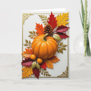 Fall Card, Happy Fall Card, Autumn Card,Halloween  Holiday Card