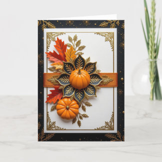 Fall Card, Happy Fall Card, Autumn Card,Halloween Holiday Card