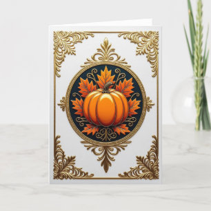 Fall Card, Happy Fall Card, Autumn Card,Halloween Holiday Card
