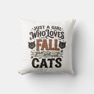 Fall Cat Lover Vintage Halloween Shirt Design_1 Cushion
