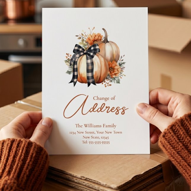 Fall  Change of Address  | Moving Announcement Postcard (Creator Uploaded)