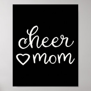 Fall Cheer Mum Cheerleading Cheerleader Mama Mothe Poster