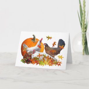 Fall Chickens Card