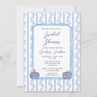 Fall Chinoiserie Blue Pumpkin Bridal Shower