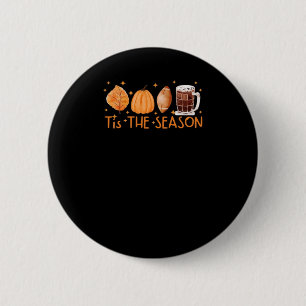 Fall Coffee Cute Lover Halloween Pumpkin Latte Dri 6 Cm Round Badge