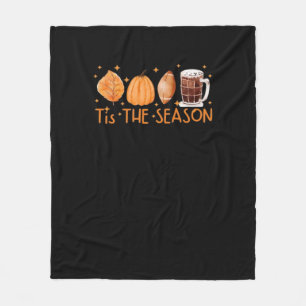 Fall Coffee Cute Lover Halloween Pumpkin Latte Dri Fleece Blanket