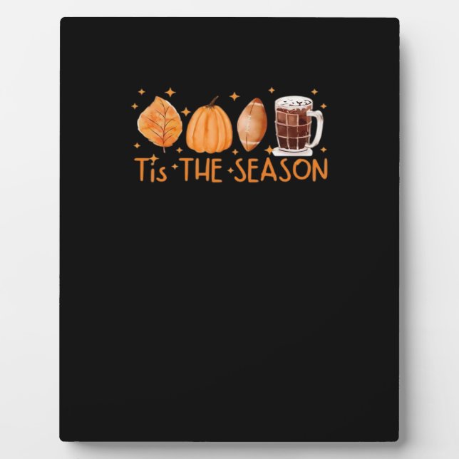 Fall Coffee Cute Lover Halloween Pumpkin Latte Dri Plaque (Front)