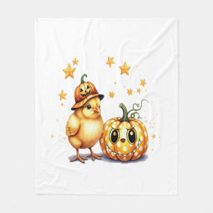 Fall Coffee pumpkin Mug with cat Fleece Blanket