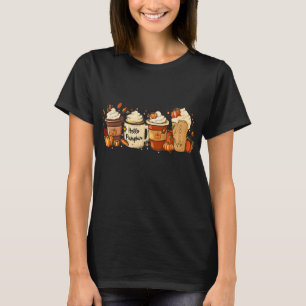 Fall Coffee Pumpkin Spice Latte Drinks Autumn Than T-Shirt
