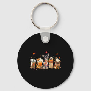 Fall Coffee Pumpkin Spice Latte Iced Autumn Chihua Key Ring