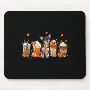 Fall Coffee Pumpkin Spice Latte Iced Autumn Chihua Mouse Pad
