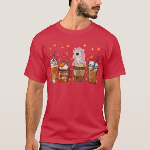 Fall Coffee Pumpkin Spice Latte Iced Autumn Unicor T-Shirt