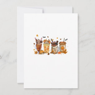 Fall Coffee Pumpkin Spice Latte Thanksgiving Coffe Invitation