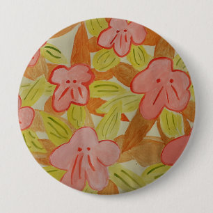 Fall Colored Flowers Badge