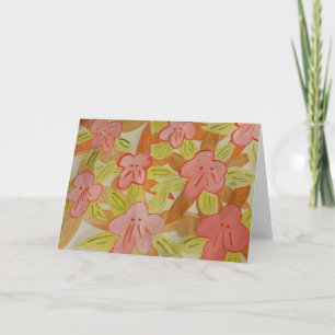 Fall Colored Flowers Card