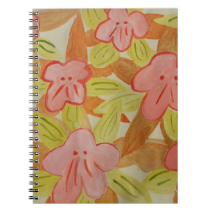 Fall Colored Flowers Notebook
