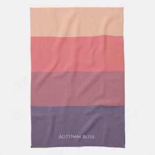 Fall Colored Stripes- Tea Towel