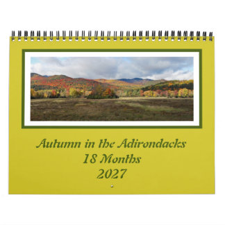 Fall Colors Adirondack 18 Month Calendar