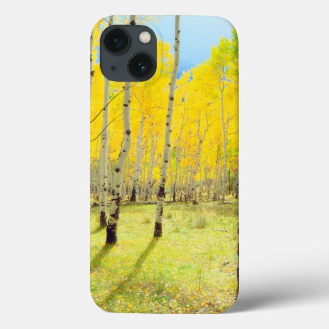 Fall colors of Aspen trees 4 Case-Mate iPhone Case (Back)