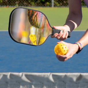 Fall colors pickleball paddle