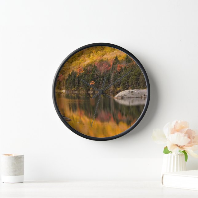 Fall Colors Reflected on Beaver Pond Clock (Home)