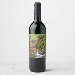 Fall Colour at Ohiopyle State Park Wine Label