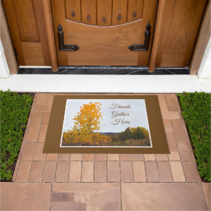 Fall Colour Cottonwood Tree Impressionist Art Quot Doormat