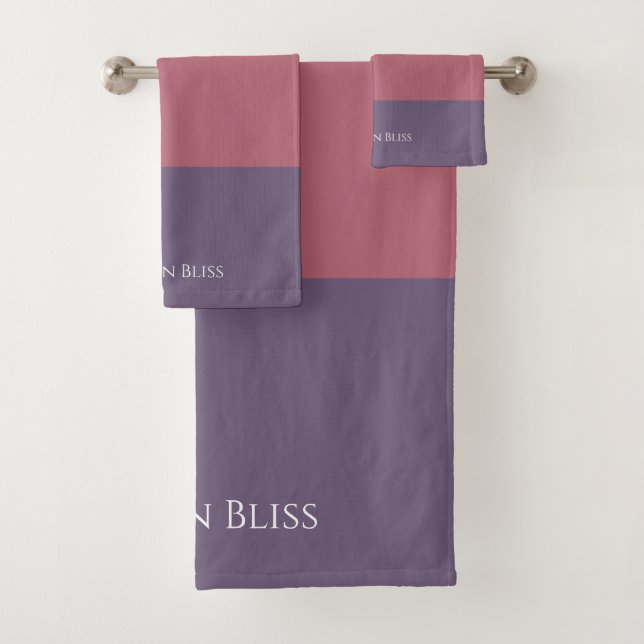 Fall Coloured Stripes- Bath Towel Set (Insitu)