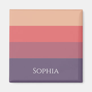 Fall Coloured Stripes- Magnet