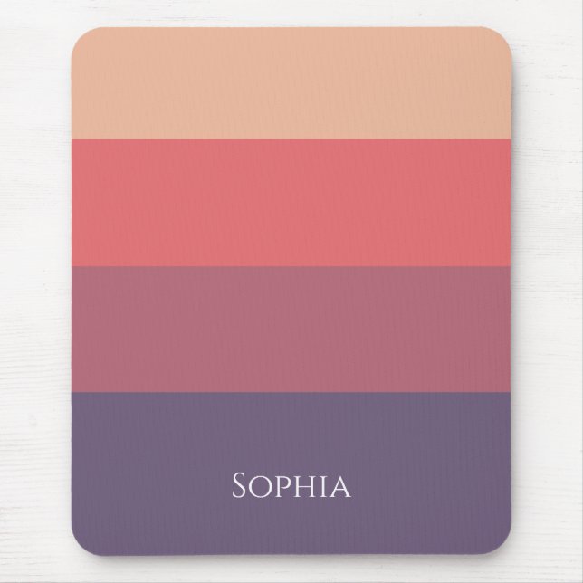 Fall Coloured Stripes- Mouse Pad (Front)