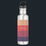 Fall Coloured Stripes-Sip in Style This Autumn- 710 Ml Water Bottle<br><div class="desc">Introducing our Fall Coloured Stripes water bottle,  a stylish and durable choice for autumn. With its captivating fall-coloured stripes in viola purple,  dusky rose,  terra cotta,  and caramel powder,  you will enjoy your favourite beverages in style with this must-have seasonal accessory.</div>