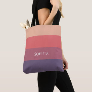 Fall Coloured Stripes- Tote Bag
