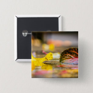 Fall colours 15 cm square badge