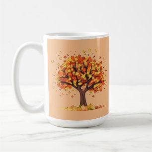 Fall Colours and Falling Leaves Coffee Mug