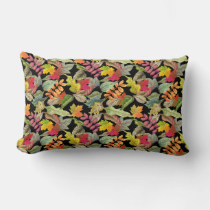 Fall Colours   Autumn Leaves Lumbar Cushion