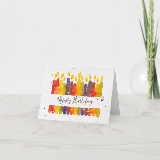 Fall Colours Birthday  Card (Front)