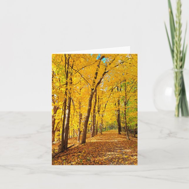Fall colours blank notecard (Front)