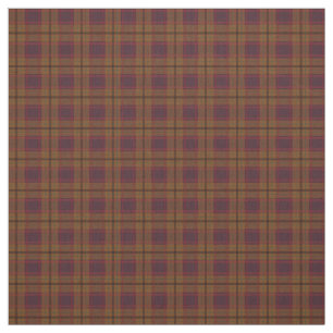 Fall Colours Brown Plaid Fabric