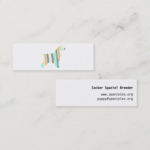 Fall Colours Cocker Spaniel Mini Business Card