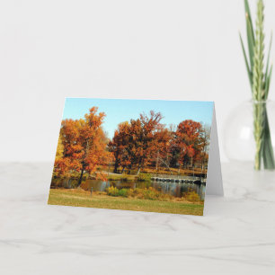 Fall Colours From The Park - Note Card
