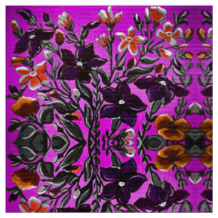 Fall Colours in Pink and Orange Fabric