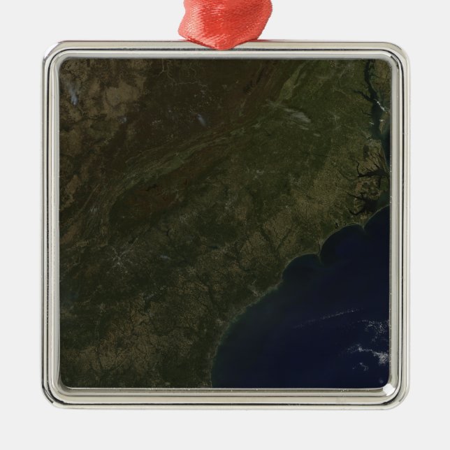 Fall colours in the southeastern United States Metal Tree Decoration (Front)