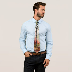 Fall Colours In the Woods Tie