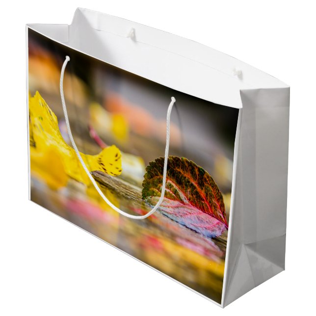 Fall colours large gift bag (Back Angled)